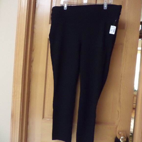 DRESSBARN BLACK PANTS LEGGINGS - Picture 2 of 16